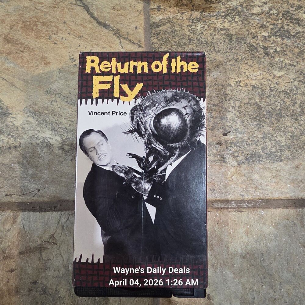 Return of the Fly VHS 1991 NEW SEALED Vincent Price RARE OOP